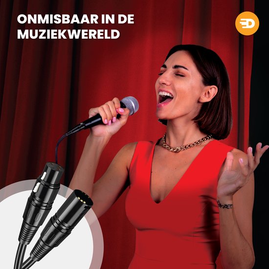 Drivv. Premium XLR Cable - Microphone Cable - Male to Female 3 pin - 5 Metres