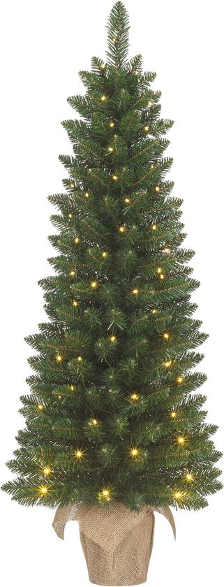 Black Box Trees Gerlos Narrow Artificial Christmas Tree in Jute - H90 x Ø41 cm - Vert