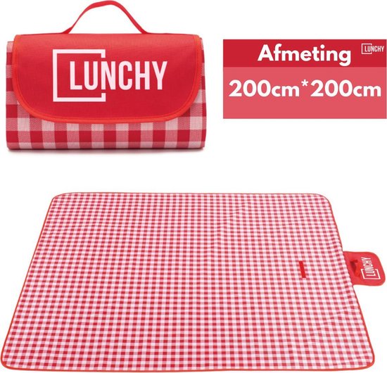 Lunchy Picnic XXL - Tapis de pique-nique imperméable - 200x200 cm