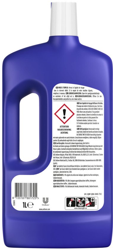 Sun Produit de rinçage pour lave-vaisselle Normal 1 000 ml
