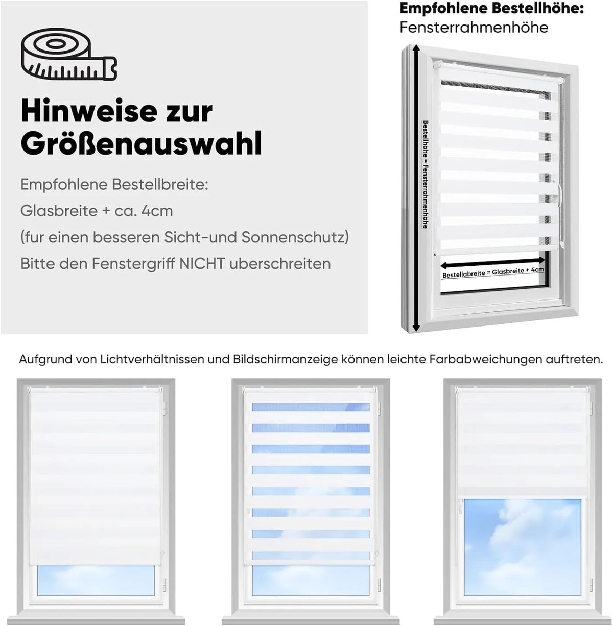 Store enrouleur Sekey Duo sans perçage - 45 x 150 cm - Réglage de la luminosité - Revêtement thermoprotecteur - Blanc
