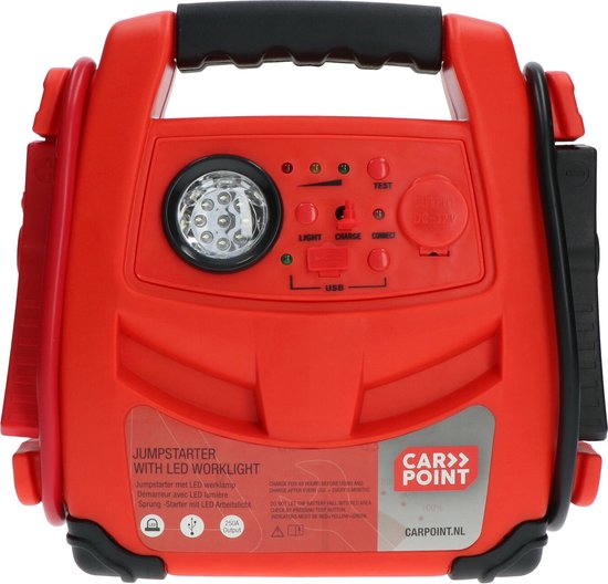 Carpoint Démarreur de démarrage 12V/7AH 2in1 LED 250A