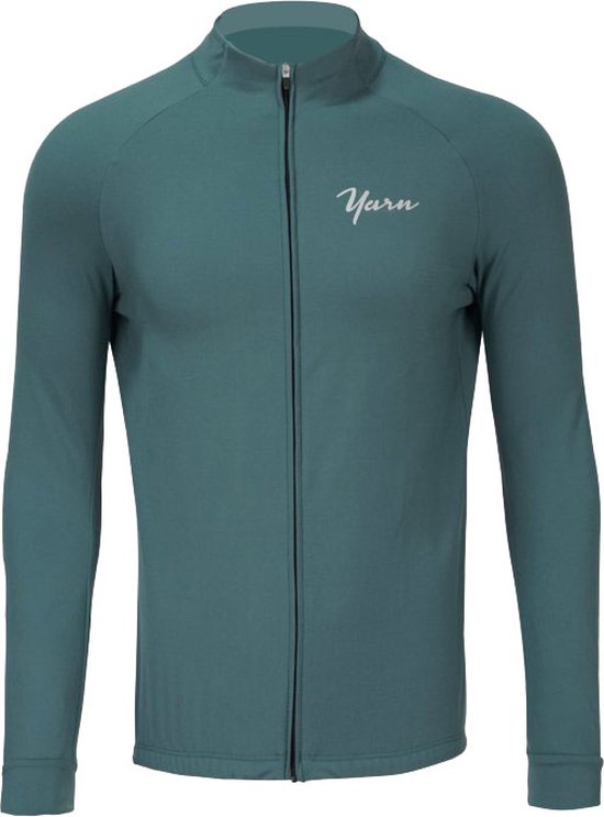 Veste de cyclisme thermique Yarn CyclingWear pour homme - Pétrole - Taille 2XL