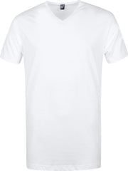 Alan Red - Lot de 3 t-shirts Vermont à col en V, blancs - Homme - Taille XL - Coupe classique