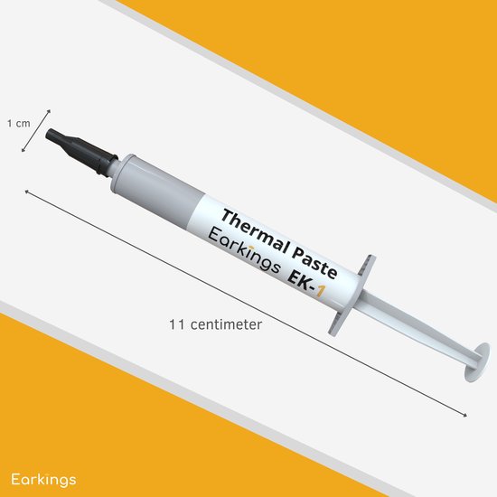 Pâte thermique Thermal Paste - Refroidisseur de CPU 3 grammes - Pâte thermique EarKings pour CPU