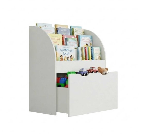 VDD - Petite armoire suspendue - Commode - Armoire à compartiments - Armoire - Bibliothèque - Blanche - Avec tiroirs