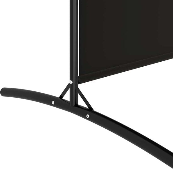 vidaXL - Paravent - avec - 4 - panneaux - 698 x 180 - cm - tissu - noir