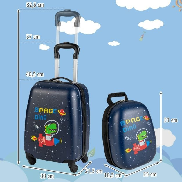 Ensemble de valises pour enfants Coast 2 pièces - 30/40 cm - Bleu marine
