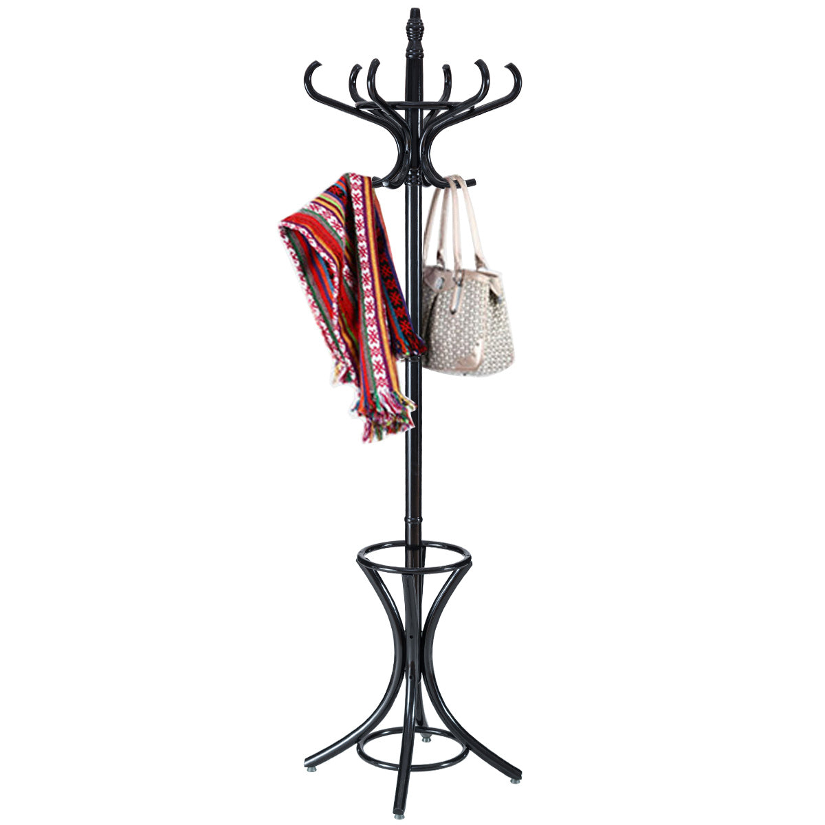 Porte-armoire Coast porte-manteau porte-manteau avec porte-parapluie ??12 crochets noir