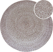 Tapis d'extérieur AXI Corfu – Rond – Ø 120 cm – Marron – Tapis d'extérieur – Résistant aux intempéries et aux UV – Tissage plat – Tapis de jardin – Pour l'intérieur et l'extérieur – Tissé à la main