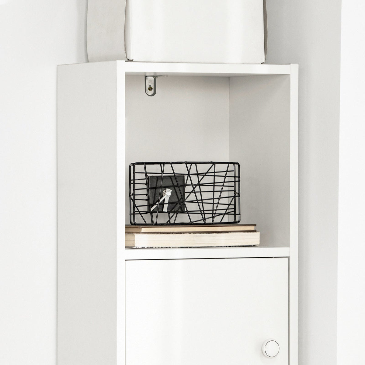 SoBuy Bibliothèque - Meuble à colonnes - Max. 40 kg - 33 x 42 x 188 cm - Blanc