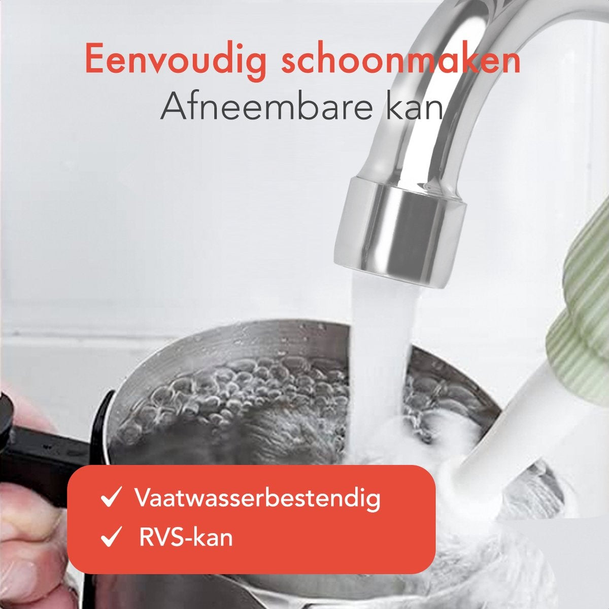 KitchenBrothers - Mousseur à lait électrique - Lavable au lave-vaisselle - 4-en-1 - 400 ML - Acier inoxydable/Noir