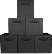 Organiseurs de placards LifeGoods - 6 pièces - 20L - Textile - Noir