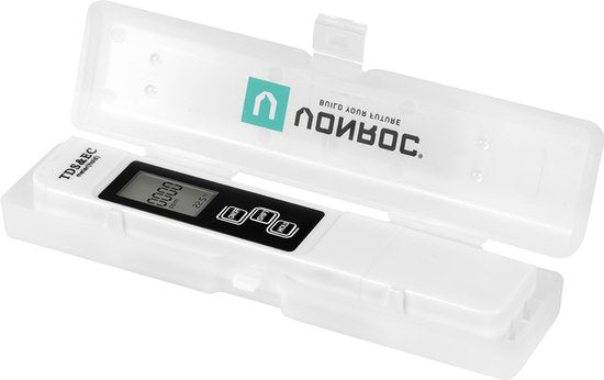 VONROC DI Filtre à eau pure - Filtre de déionisation - eau osmosée alternative - Inclus 4.5L de résine de lit de mélange, compteur TDS, tuyau et raccords