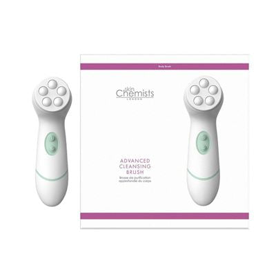 SkinChemists - Advanced Cleansing Brush Face & Body - 4 Heads - Daily Cleansing - Sensitive Skin - Make-up Removal - Massaging Head - Waterproof