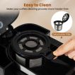 Cafetière Northix avec moulin à grains - 8 tasses - 1 L - Minuterie - Noir/Argent
