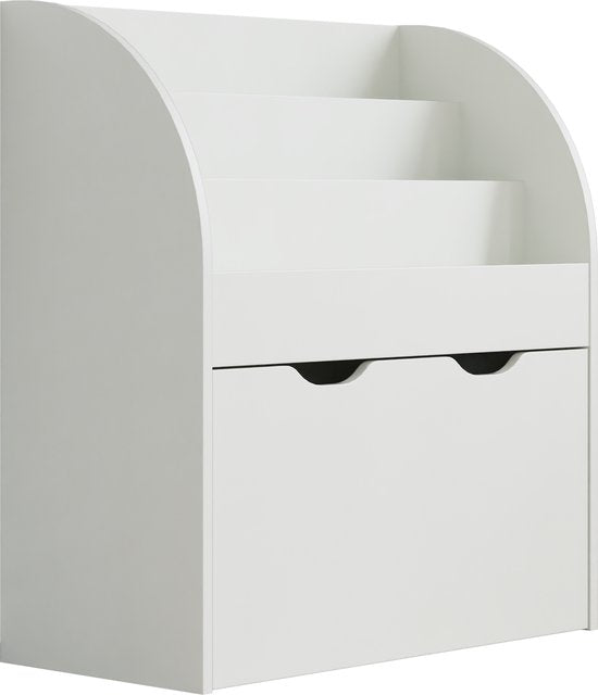VDD - Petite armoire suspendue - Commode - Armoire à compartiments - Armoire - Bibliothèque - Blanche - Avec tiroirs