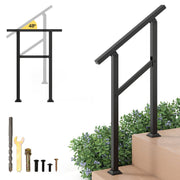 Mains courantes Coast - fixation latérale - angle réglable - noir - 70 cm