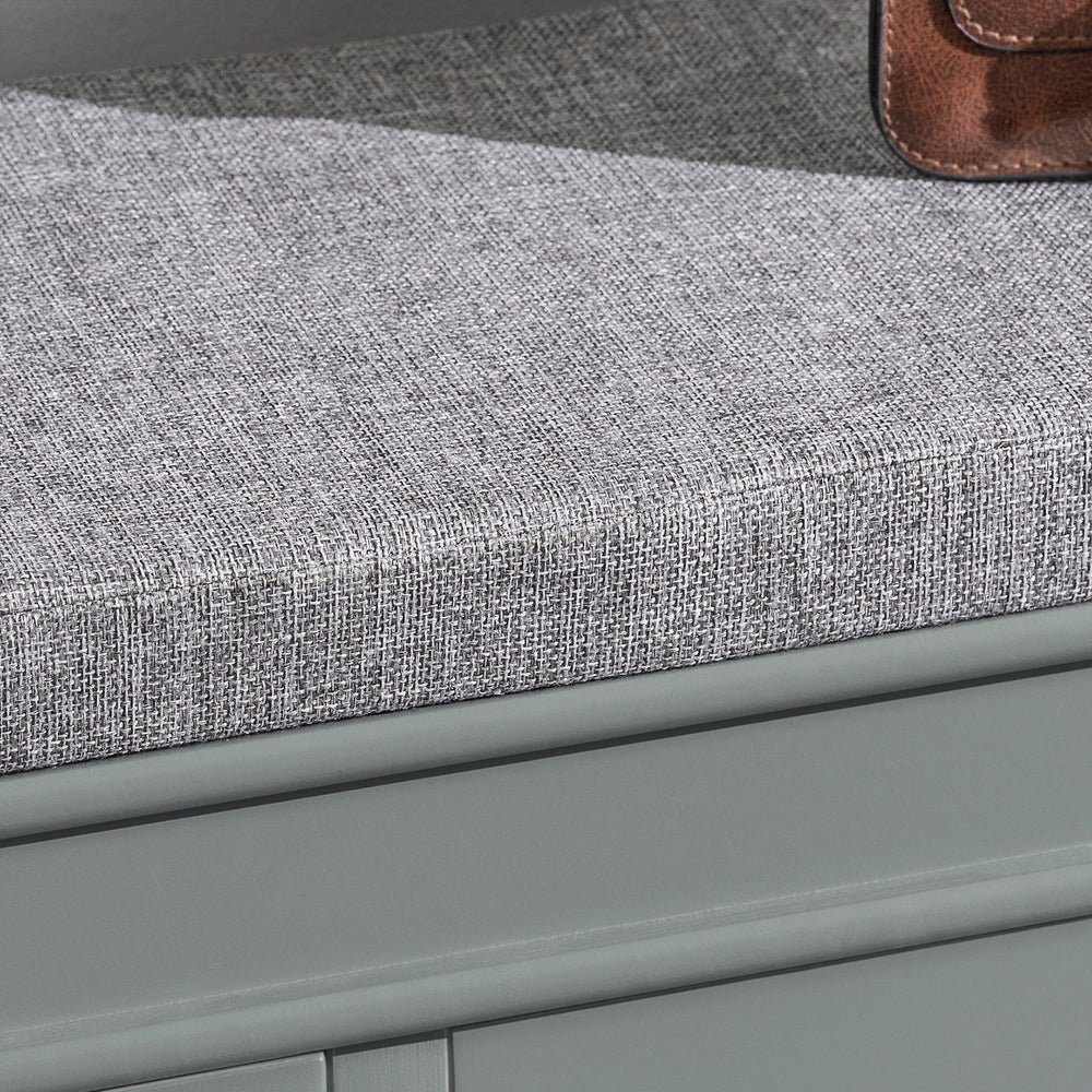 Meuble à chaussures - SoBuy - Rangement pour chaussures - Banc assis avec coussin de siège - Gris