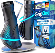 NEXTCOVER® Ergonomic Bicycle Grips with [Comfort-Grip Technology] I Universal Bicycle & MTB Grips I Handlebar Grips Bicycle I Handlebars Bicycle I Ergonomic Design for Pressure Relief & Grip I Suitable for E-bike, City Bike & MTB I 1 Pair