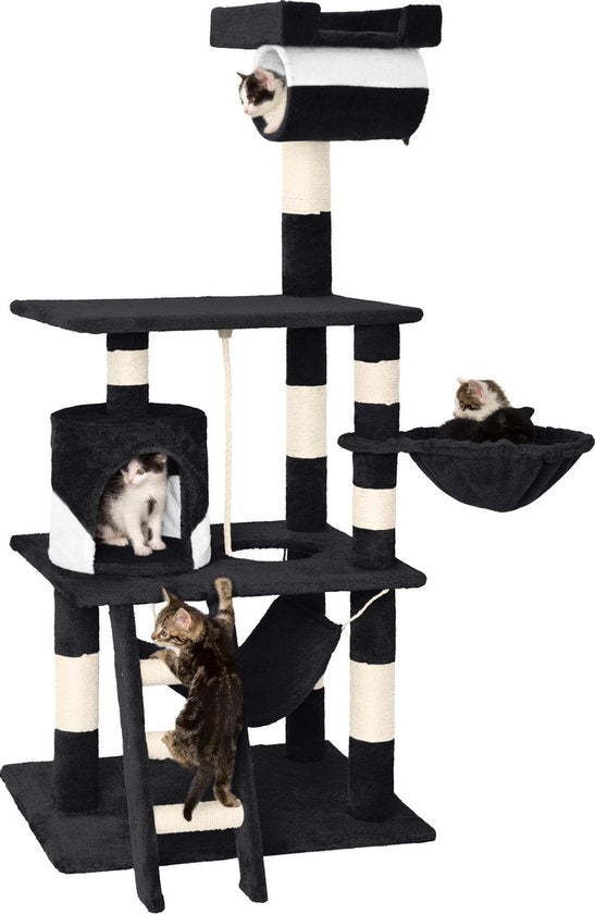 TecTake Stokely griffoir - 141 cm - Noir/Blanc