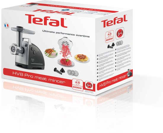 Tefal HV8 NE6888 - Hachoir à viande - 1 800 W - Compact - Accessoires inclus