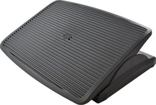 Repose-pieds ergonomique pour bureau - BRASQ - Accessoires de bureau - Réglable - Antidérapant - Noir