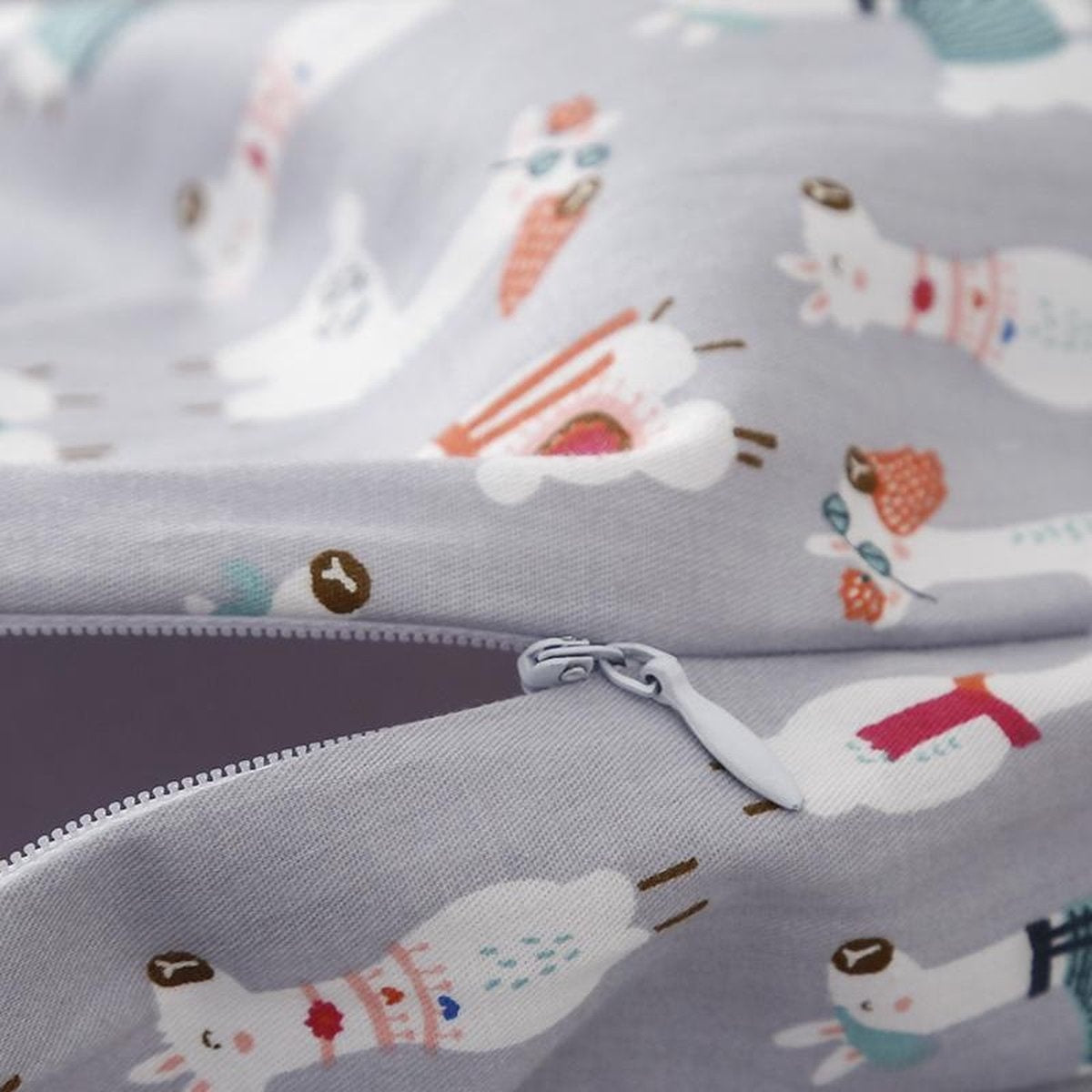 Housse de couverture lestée Litollo - Enfant (100x150cm) - 4 saisons - Motif animal