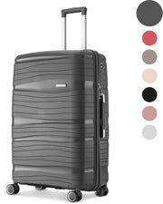 SC Travelin' Charm - 28-inch Large Travel Suitcase - Numerical Lock - 70x45x30 cm - 60L - Lightweight, Waterproof & Durable - Anthracite