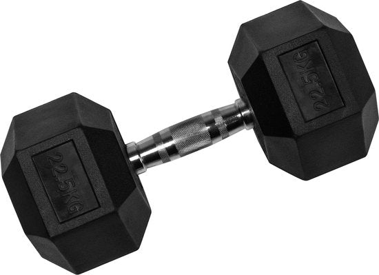 VirtuFit Hexa Dumbbell Pro - 22,5 kg - Haltère hexagonal - Musculation - À l'unité