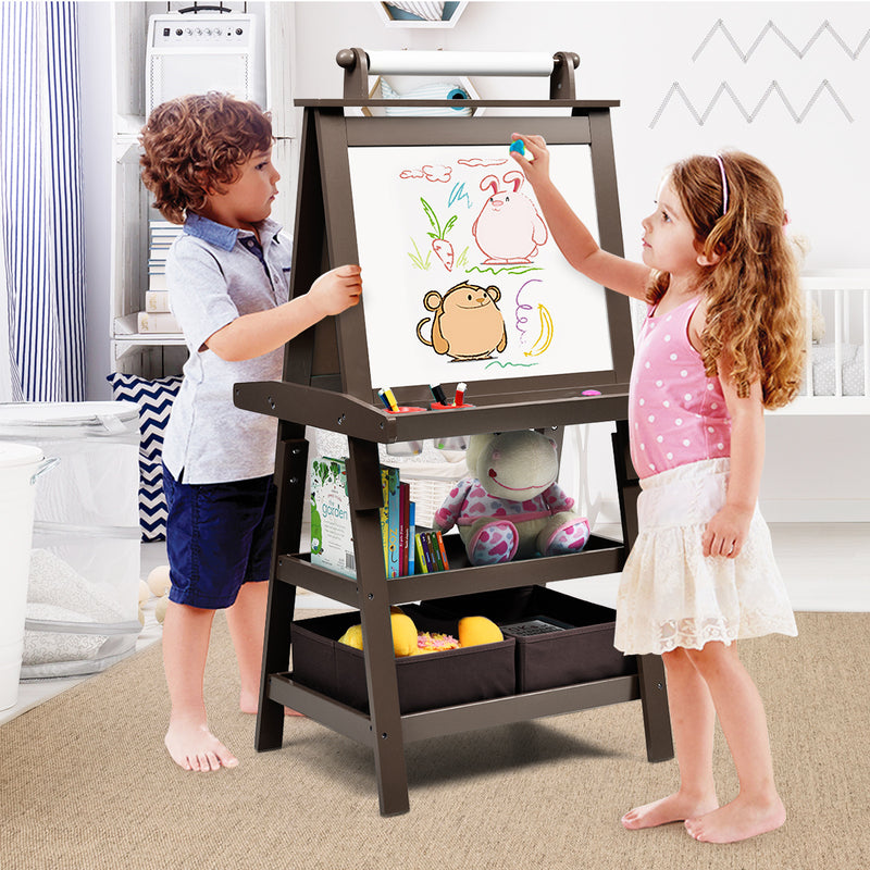Coast 3 on 1 enfants plus facile table enfants tableau blanc double face -tableau debout incluant des aimants pour les tout-petits café café
