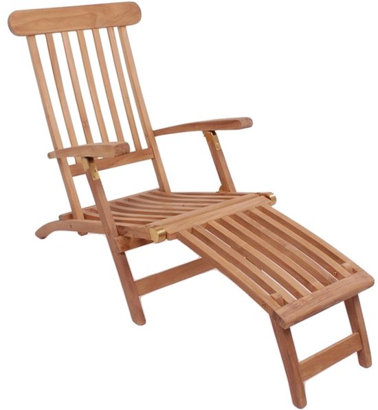 Chaise longue House Nordic Arrecife en teck, réglable