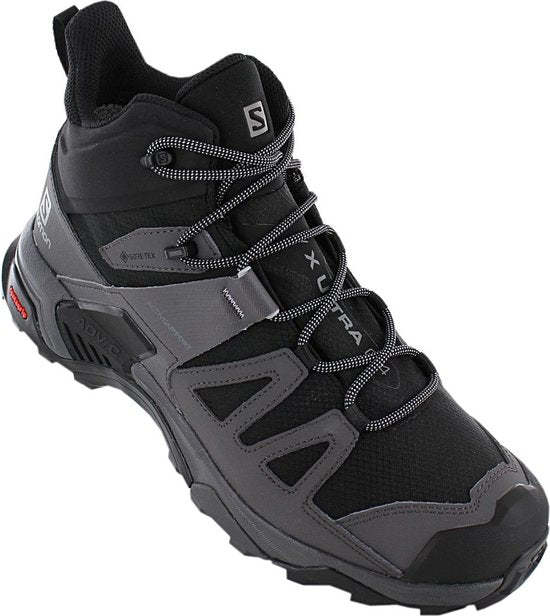 Salomon X ULTRA 4 MID Wide GTX - GORE-TEX - Chaussures de randonnée pour homme, chaussures de trekking outdoor, noir 412946 - Pointure EU 46 2/3, UK 11,5