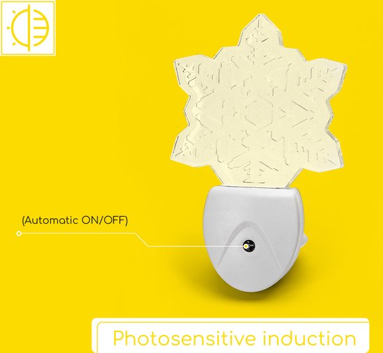 Aigostar 10PXZ - Veilleuse pour enfants - Veilleuse à brancher - Veilleuse LED à brancher sur une prise - Multicolore - Veilleuse à brancher
