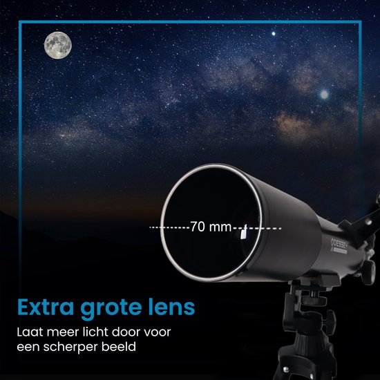 ODESSEY Télescope réfracteur - 250 X Zoom - Stargazer - Télescope pour enfants et adultes - Stargazer pour enfants - Stargazer Telescope
