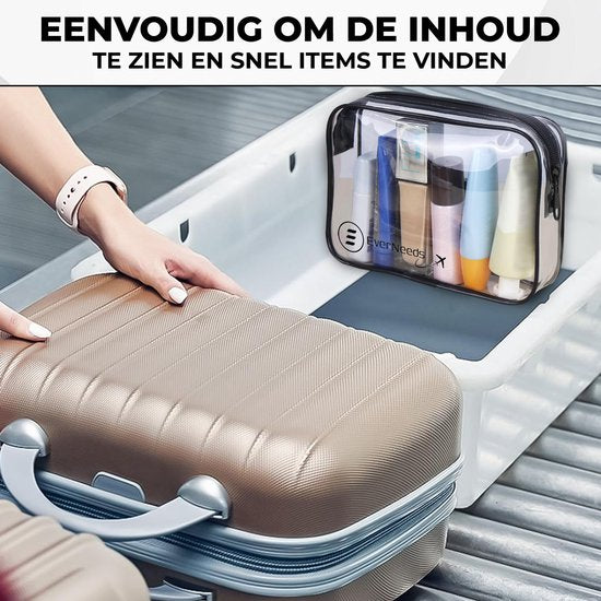 Trousse de toilette - EverNeeds - Transparent - Femmes et hommes - Organisateur - 1 pièce