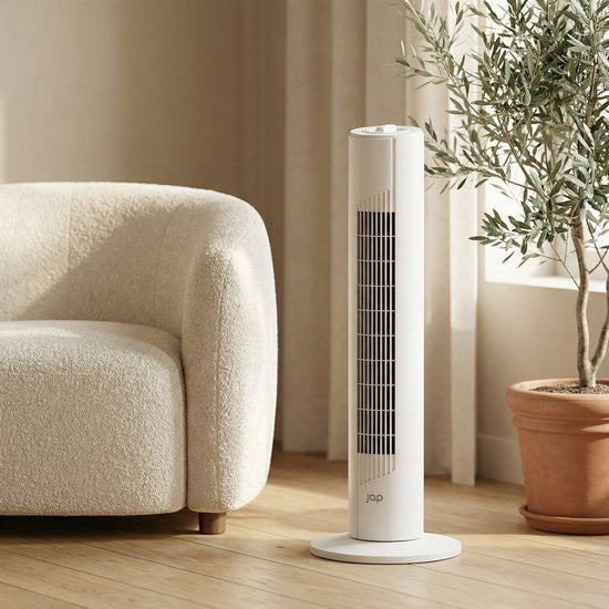 Ventilateur économe en énergie - Ventilateur colonne avec 3 vitesses et oscillation - Chambre à coucher - Blanc - JAP Québec