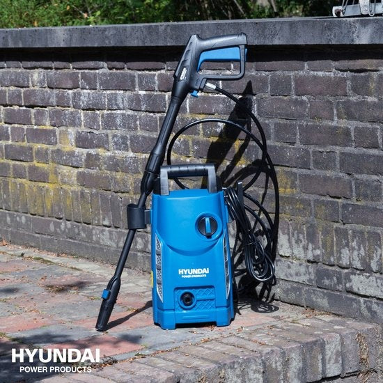 HYUNDAI nettoyeur haute pression 1500W - Ensemble complet de luxe - 360 L/h - Comprend de nombreux accessoires - buses - nettoyeur de terrasse - réservoir de savon