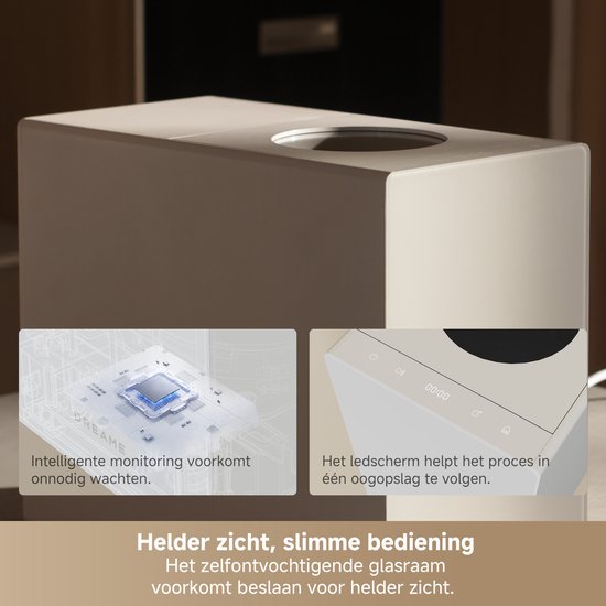 Broyeur de déchets alimentaires Dreame SF25 - 2,5 L - Ultra silencieux (27 dB) - Sans odeur - Autonettoyant - Composteur électrique de cuisine à installer sous l'évier