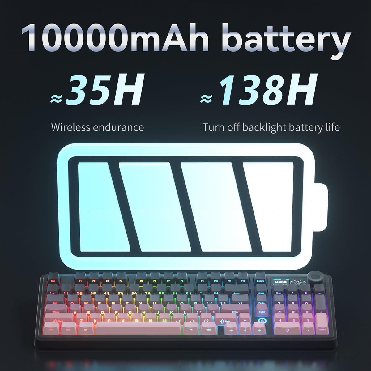 Clavier mécanique AJAZZ AK980 V2 - Starry Night Gray
