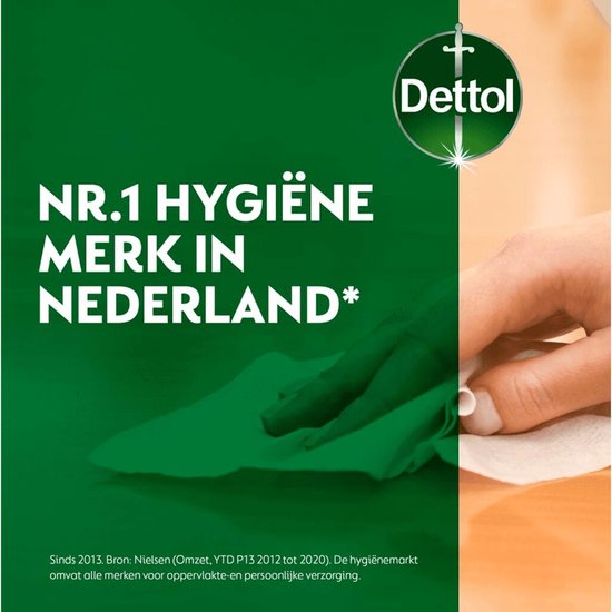 Dettol Tru Clean - Lingettes multi-usages - Eucalyptus et citron vert - Biodégradables - 48 lingettes par paquet