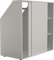 Armoire mur incliné chambre mansardée portes coulissantes - penderie et étagères - armoire de rangement adaptée aux murs inclinés