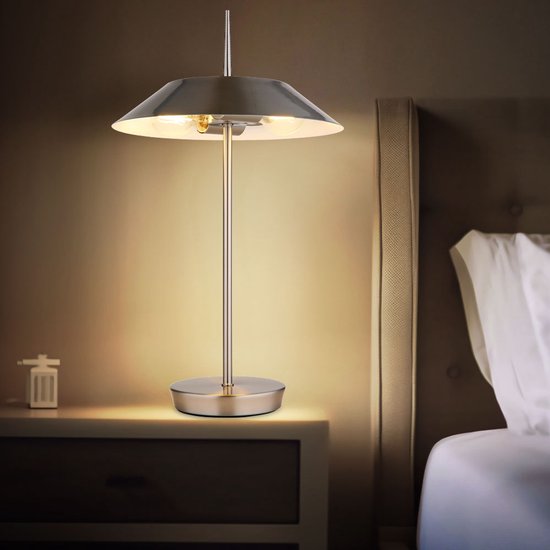 Lampe de table - acier - BRENLOR - métal - Ø 30 cm - E27 - 21032N - Globo
