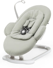 Chaise à bascule Stokke® Steps™ - Soft Sage / Châssis blanc