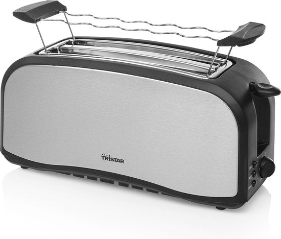 Grille-pain Tristar BR-1046 - 1 400 W - 7 niveaux de brunissage - 2 fentes pour 4 tranches de pain - acier inoxydable