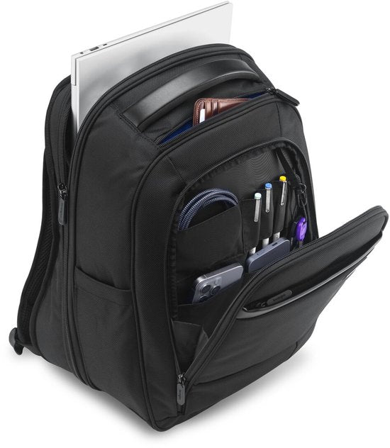 Sac à dos Kensington Contour™ 2.0 15,6 pouces - Matériau durable et hydrofuge - Ergonomique - Noir