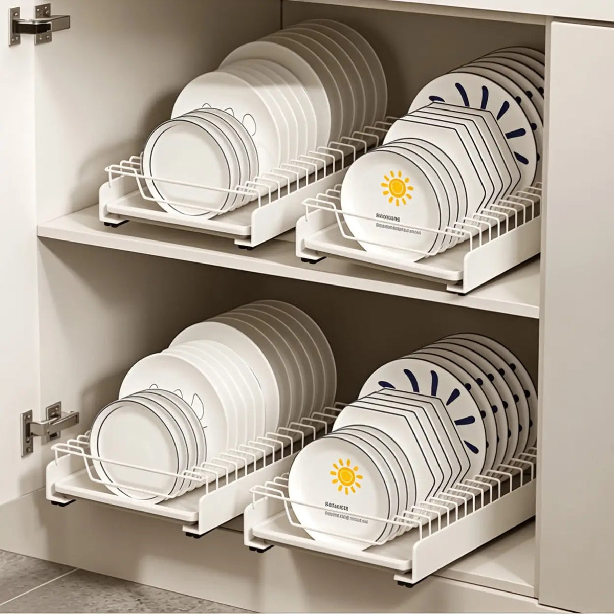 VIVREAL S3825W Égouttoir coulissant avec bac de récupération - 39 x 25,2 x 8 cm