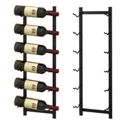 Coast : casier à vin mural - peut contenir 6 bouteilles - métal - noir