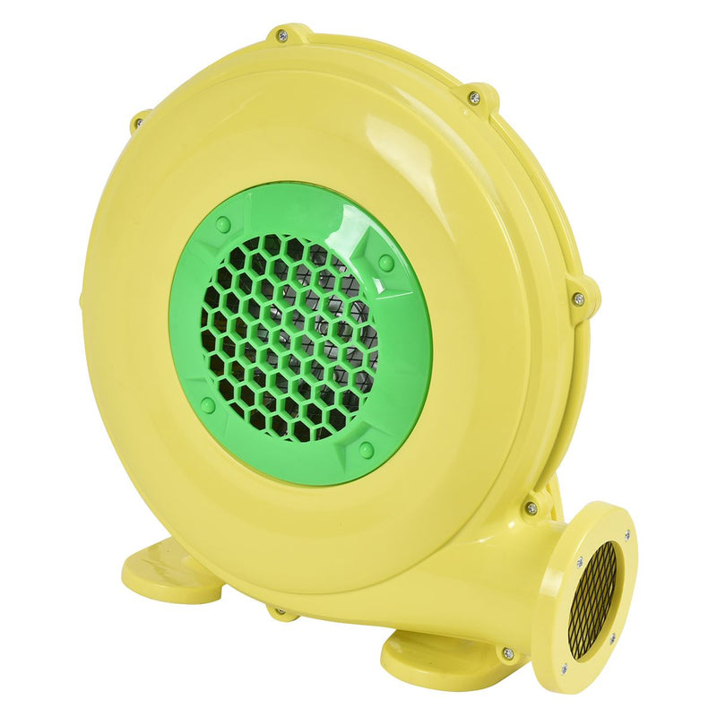 Soufflerie électrique 450 W - Ventilateur portable pour châteaux gonflables et structures gonflables - Avec poignée - 220-240V - Jaune