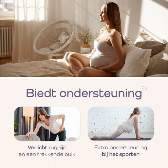 Ceinture abdominale et pelvienne de maternité Qwali pour le post-partum - Vêtements de maternité - Noir